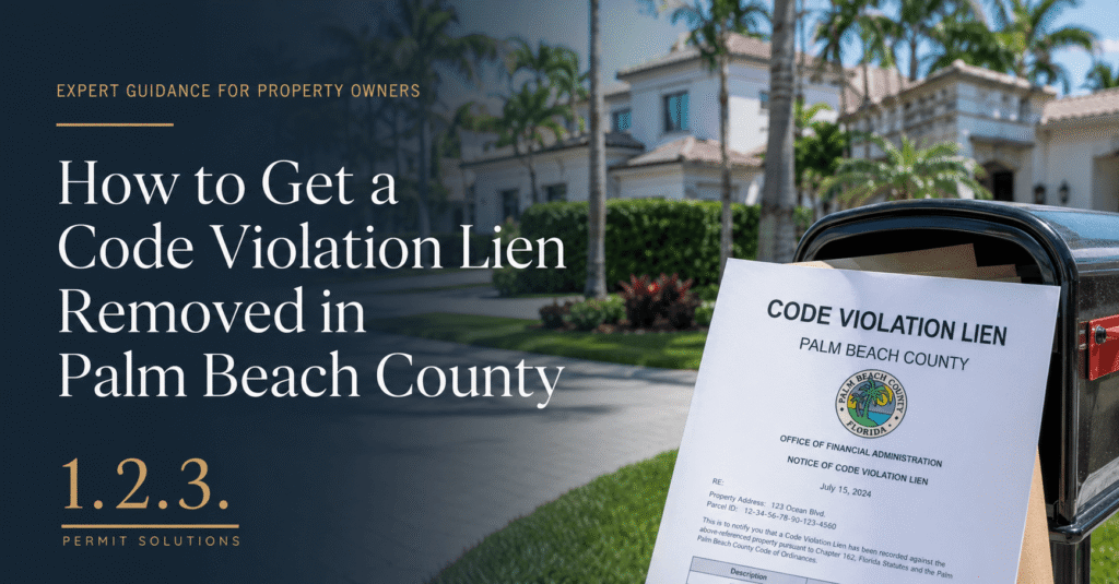 How to get violation removed in palm beach